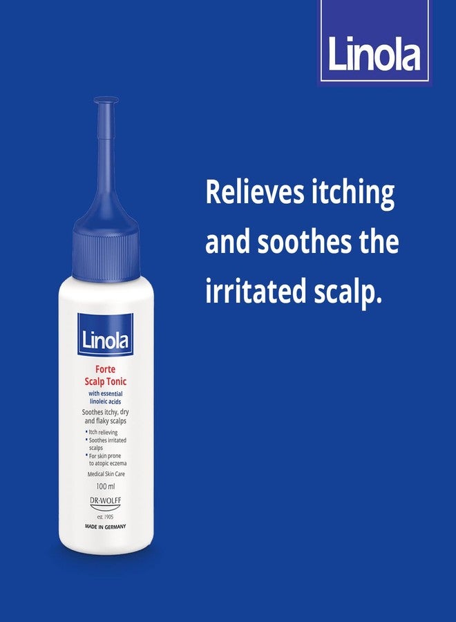Linola Forte Scalp Tonic - Scalp Care for Itchy, Dry & Flaky Scalps - Soothes Mild Inflammation - with Essential Linoleic Acids - for Skin Prone to Atopic Eczema - Made in Germany - 100 ml (3.4 Fl Oz) - Image 4
